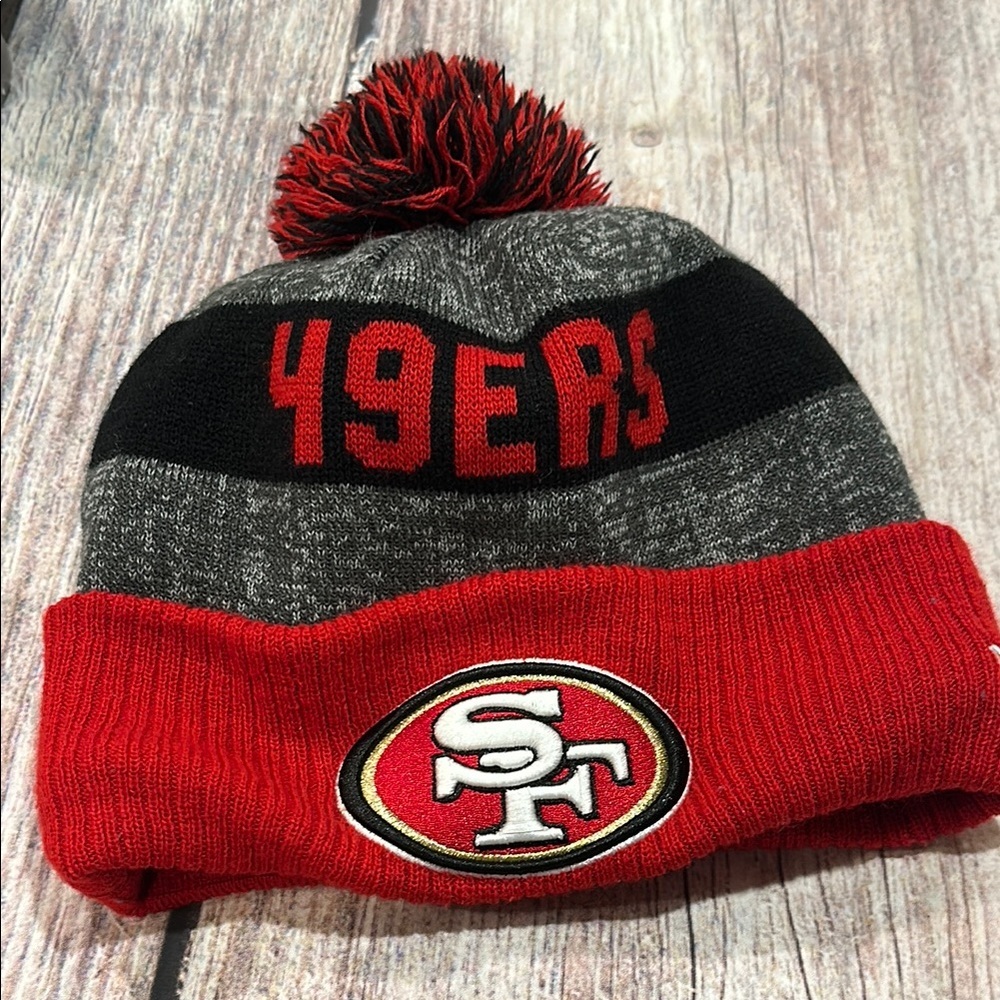 San Francisco 49ers Red and Black Knit Beanie